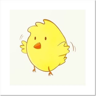 Kawaii Chick Cute Chicken Bird Pet Fun Posters and Art